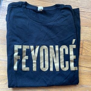 Black & gold Beyoncé Feyoncé tee